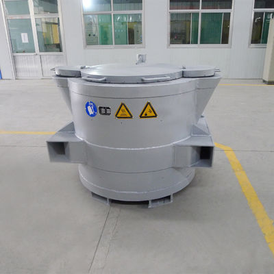 Cuve de transfert de type théière pour le transport sur de longues distances d'aluminium fondu dont la chute de température naturelle est ≤ 12 °C/h et dont la capacité est comprise entre 500 et 6 000 kg