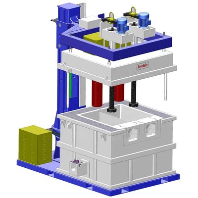 Machine de dégazage d'aluminium à 3 phases avec vitesse de rotor de graphite de 100 à 600 R/min et pression réglable de 0,1 à 0,6 MPa
