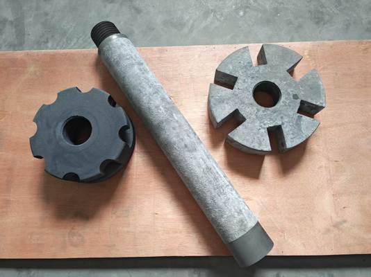 Accessoires en graphite remplaçables de haute qualité et longue durée de vie pour la maintenance des équipements d'injection de flux rotatifs