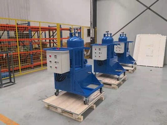 Machine d'injection de flux de 120 L de capacité de crucible avec oscillation du rotor de 30° et injection de 0 à 500 G/min pour le raffinage de l'aluminium