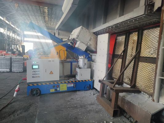 Dispositif jaillissant rotatoire de l'injecteur HDR-2 pour le processus en aluminium fondu de décarburation de four