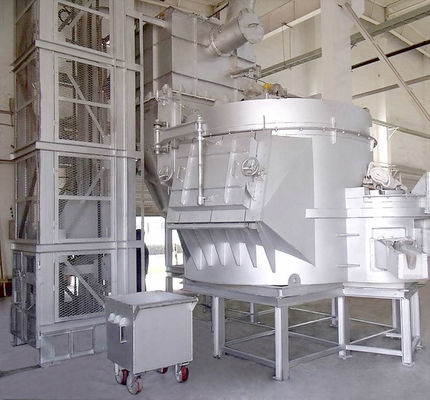 1 four de fonte de Ton Gas Fired Aluminum Scrap avec 4000 kilowatts Shell en aluminium