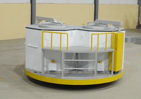 le four de fonte 15T rectangulaire +10% 2 a évalué la quantité de versement liquide en aluminium