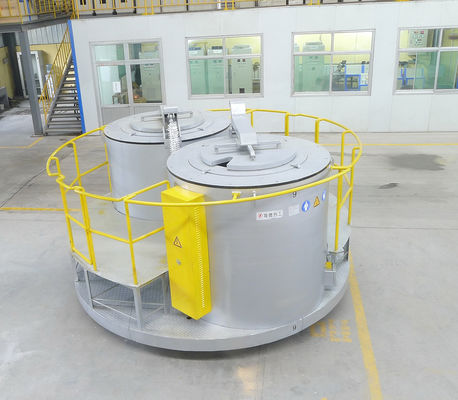 le four de fonte 15T rectangulaire +10% 2 a évalué la quantité de versement liquide en aluminium