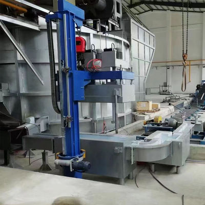 Dégazeur rotatif en ligne de type laverie de retour pour l'aluminium fondu
