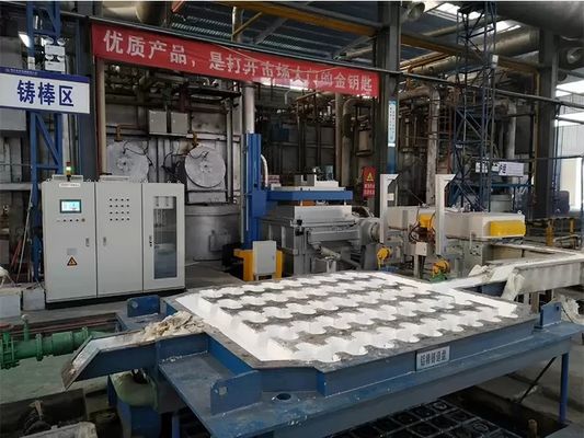 Améliorer la production d'aluminium avec une machine de dégazage d'aluminium à 4 rotors 0-600 R/min Vitesse du rotor de graphite et O2ppm≤5