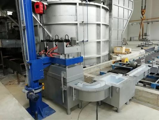 Améliorer la production d'aluminium avec une machine de dégazage d'aluminium à 4 rotors 0-600 R/min Vitesse du rotor de graphite et O2ppm≤5