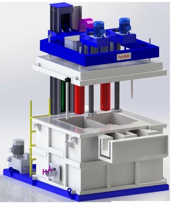 Machine de dégazage en aluminium de grande capacité Niveau de liquide de travail ≥ 250 Humidité ppm ≤ 3 Voltage V 380±10%