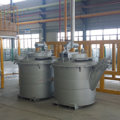 Des cuillers de transfert en aluminium fondu dont la température maximale de fonctionnement est ≤ 850 °C et la hausse de la température de surface ≤ 50 °C