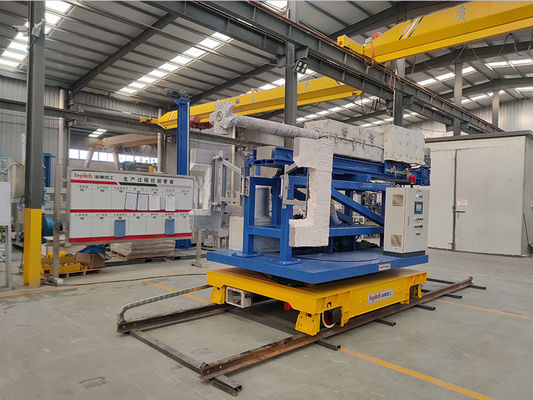 Injecteur de flux rotatif avec contrôle de la pression d'injection par servomoteur, vitesse de 0 à 300 mm/s et pression de 25 MPa pour le raffinage de l'aluminium