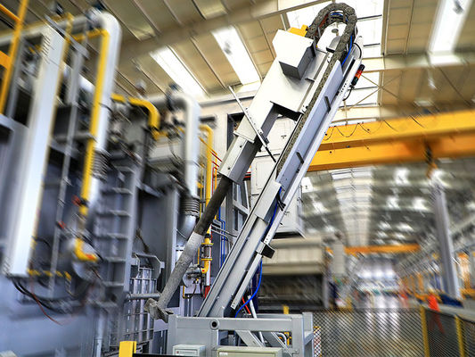 Injecteur de flux rotatif avec contrôle de la pression d'injection par servomoteur, vitesse de 0 à 300 mm/s et pression de 25 MPa pour le raffinage de l'aluminium