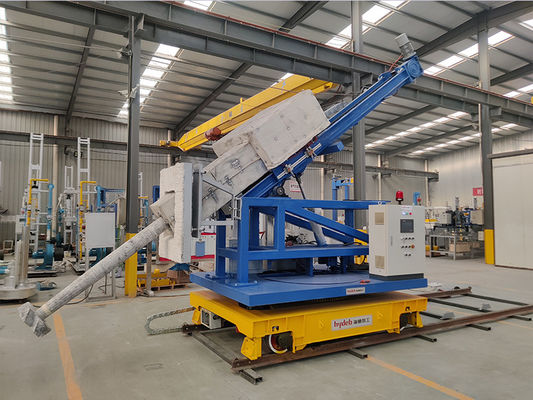 Injecteur de flux rotatif avec contrôle de la pression d'injection par servomoteur, vitesse de 0 à 300 mm/s et pression de 25 MPa pour le raffinage de l'aluminium