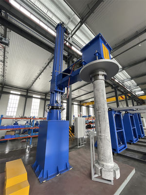 Rotor et arbre de dégazage de graphite à haute pureté de raffinage avec 3000 kg de poids total de la machine ≥ 99,996% Pureté du gaz raffiné