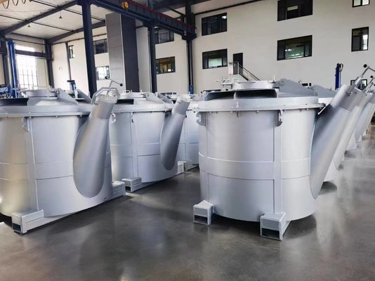 La température des cuillers de transfert en aluminium fondu avec une plage de température personnalisée et une surface lisse