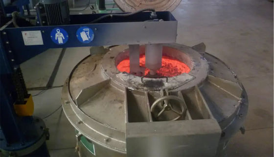 Machine de dégazage de l'aluminium avec une capacité de 600 kg et une alimentation 220V/380V