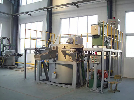Machine d'injection de flux de gaz d'argon ou d'azote de pureté avec une température de liquide en aluminium de 680 à 750 °C et une vitesse de rotor de graphite de 400 r/min