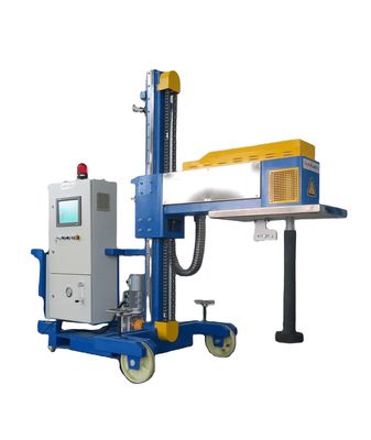Débit maximal 6 ̊30 m3/h Machine d'injection de flux pour gaz raffiné de pureté ≥ 99,996% Capacité de seau 50 L