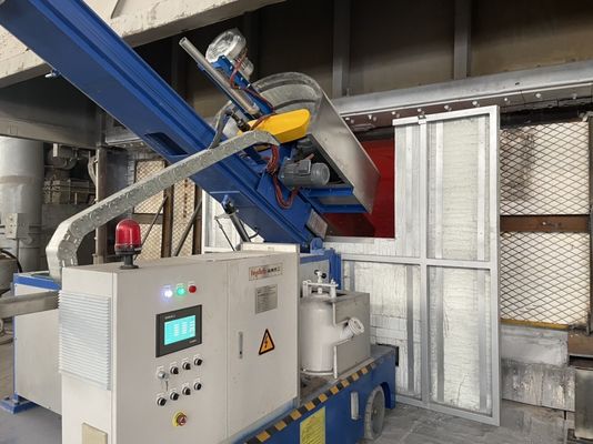 Machine d'injection de flux rotatif pour le raffinage de l'aluminium