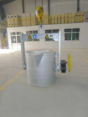 Machine de dégazage d'aluminium à alimentation électrique à trois phases et à quatre fils pour le flux de raffinage fin Taille de particules ≤ 5 mm