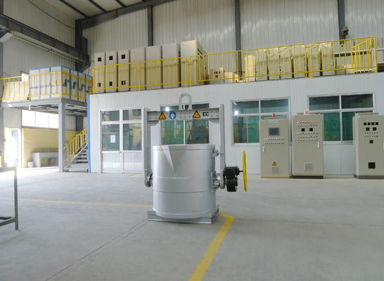 Machine de dégazage d'aluminium à alimentation électrique à trois phases et à quatre fils pour le flux de raffinage fin Taille de particules ≤ 5 mm