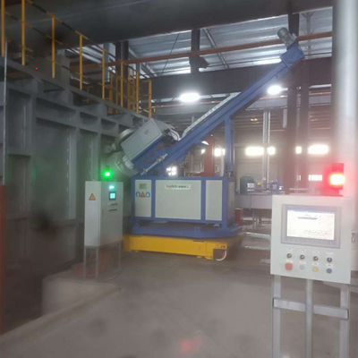 Machine de dégazage d'aluminium fondu à conversion de fréquence avec vitesse de rotor de graphite de 0 à 600 R/min et tension de 380 V