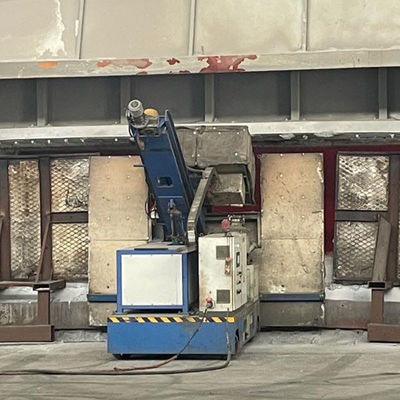 Flux de gaz de raffinage Raffinage de l'aluminium avec vitesse du rotor de graphite de 0 ̊320 r/min et débit maximal réglable de 6 ̊30 m3/h