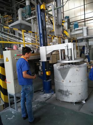 Machine de dégazage de raffinage d'aluminium à fréquence de 50 Hz avec ≥ 99,996% de gaz raffiné Efficacité et précision de pureté