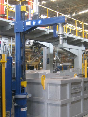 ≤ 5 mm Taille des particules de flux Machine de dégazage pour raffinage d'aluminium avec pression de gaz réglable et raffinage