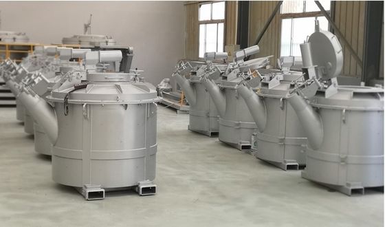 Pâtes de transfert d'aluminium fondu industriel avec une chute de température naturelle ≤ 15 °C/h et une capacité de 1000 kg