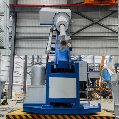 Injecteur de flux rotatif avec contrôle de la pression d'injection par servomoteur, vitesse de 0 à 300 mm/s et pression de 25 MPa pour le raffinage de l'aluminium