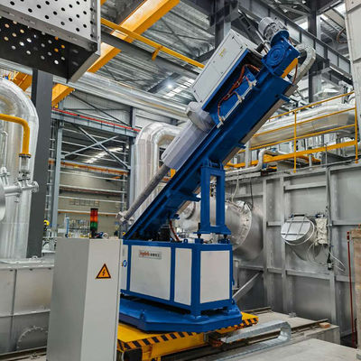 Injecteur de flux rotatif à isolation Classe F avec vitesse de rotor réglable de 600 tr/min et contrôle PLC pour le traitement de l'aluminium en fusion