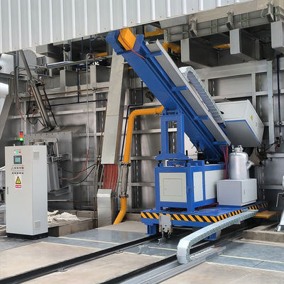 Injecteur de flux rotatif avec contrôle de la pression d'injection par servomoteur, vitesse de 0 à 300 mm/s et pression de 25 MPa pour le raffinage de l'aluminium