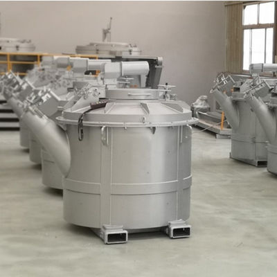 Capacités élevées 1200 kg Caches de transfert en aluminium fondu pour les usines de fusion en couleur argentée