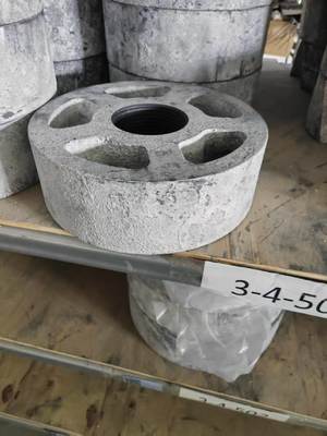 Pièces de coulée sous pression Rotor de graphite anti-oxydation 90 × 950 mm pour l'aluminium fondu et l'utilisation et le dégazage dans les fours durs