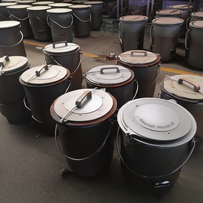 Poches de transfert d'aluminium en fusion avec couvercle, élévation de température de surface personnalisée ≤50