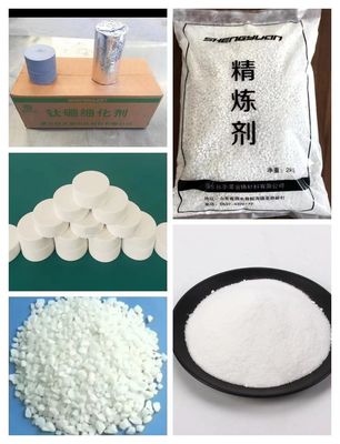 Flux de raffinage de l'aluminium de qualité industrielle pour une efficacité de dégazage élevée et l'élimination de l'hydrogène dans l'aluminium fondu