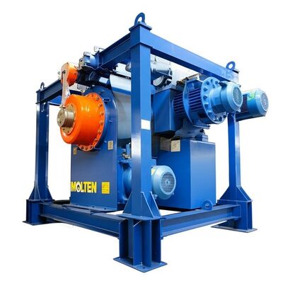 Stationary Mobile Suspending Rotary Flux Injector for Molten Aluminium Degassing and Refining