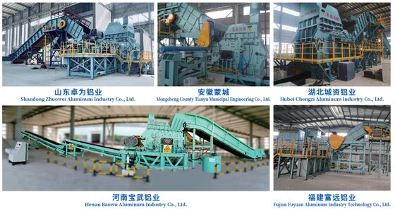 Machine de tri avancée de déchets d'aluminium avec séparateurs de courant de tourbillon, LIBS et triers basés sur capteurs NIR pour un recyclage de haute pureté