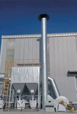 Dépoussiéreur à cartouche écologique avec grand volume d'air, haute efficacité de dépoussiérage et système de contrôle PLC