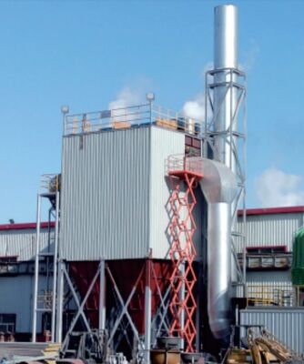 Dépoussiéreur à cartouche écologique avec grand volume d'air, haute efficacité de dépoussiérage et système de contrôle PLC