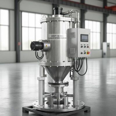 Capacité 500-1000 L H aluminium Flanche de machine de dégazage de raffinage Type monté conçu pour améliorer le contrôle de la fusion de l'aluminium