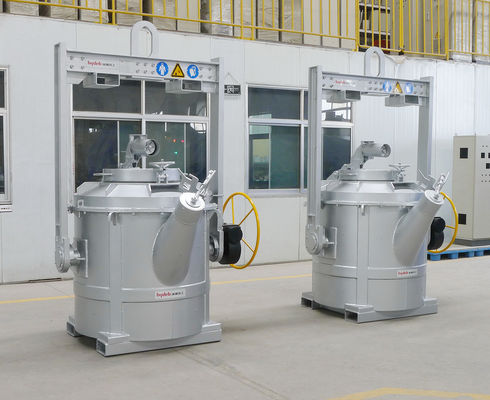 Capacité de 1000 kg Les cuillers de transfert en aluminium fondu pour une augmentation de la température de surface basse
