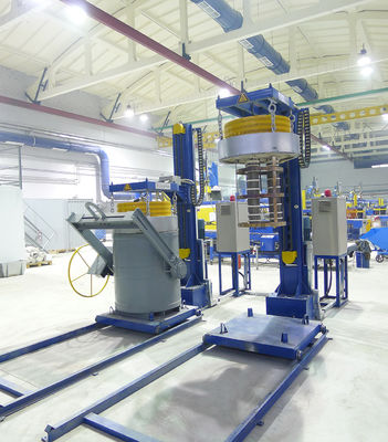 Régler le transfert de matériaux en aluminium avec des cuillers de transfert en aluminium fondu