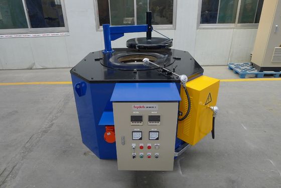 Four de fonte électrique de inclinaison bleu du creuset 1200KG pour 280 kg/h heures d'acier Outshell de fer