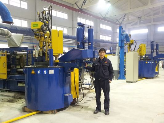 Four 1000KG électrique bleu pour la combustion complète se tenante de fonte en aluminium de four