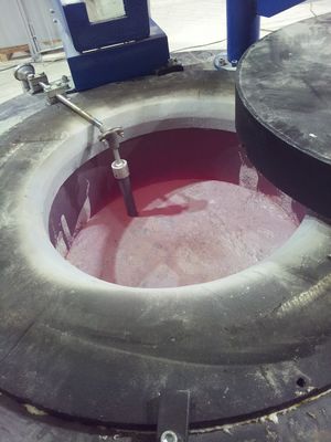 Four 1000KG électrique bleu pour la combustion complète se tenante de fonte en aluminium de four