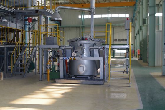 5 KPa Pression gazeuse fourneau à fondus en aluminium pour la production à petite échelle
