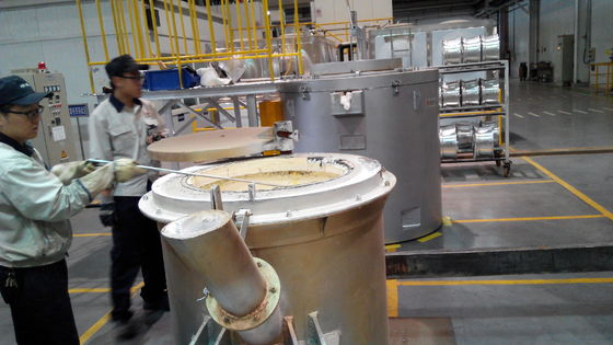 Forneau de fusion d'aluminium de haute précision avec une précision de contrôle de température de ± 1 °C et un système de contrôle PLC
