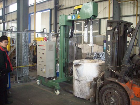 Régulation de la taille des particules du flux de raffinage Machine réglable de dégazage en aluminium fondu à pression de gaz raffiné