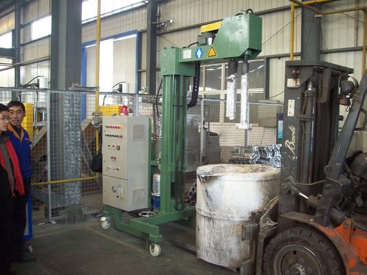 Machine réglable de dégazage pour le raffinage de l'aluminium avec pression de gaz raffiné de 0,1 à 0,6 MPa et taille de particules mm ≤ 5